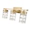Z-Lite Archer 3 Light Vanity, Heirloom Gold & Clear 344-3V-HG - alternate 3